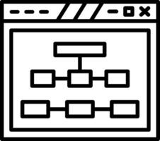 Structured Website Site Map vector