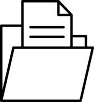 Labeled File Folder vector