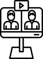 Instructor Led Business Webinar vector