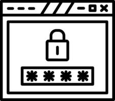 Protected User Password Field vector