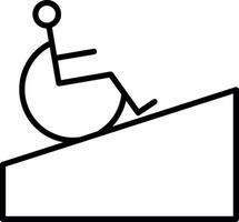 Accessibility Boarding Ramp vector