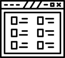 Interactive Web Task Checklist vector