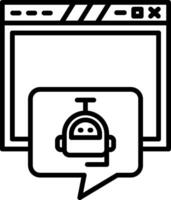 Automated Customer Service Chatbot vector