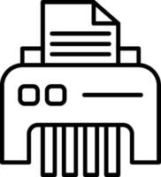 Office Paper Shredder vector