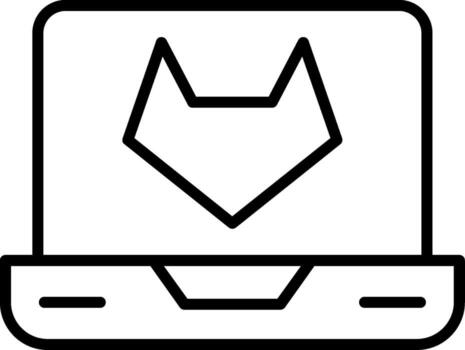 gitlab código colaboración vector