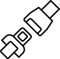 Passenger Seatbelt Fastener vector