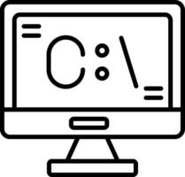 Command Line Interface Icon vector