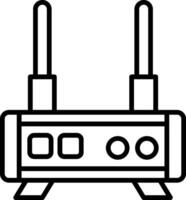 Internet Router Device vector