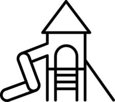 Tall Playground Slide vector