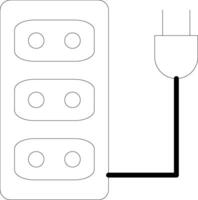 Multi Outlet Power Strip vector