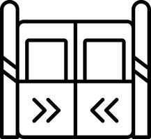 Automatic Sliding Train Doors vector