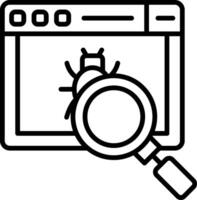 Debugging Console Icon vector