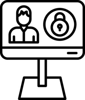 Encrypted Password Manager App vector