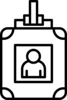 Temporary Visitor Badge vector
