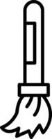 Angled Bristle Broom vector