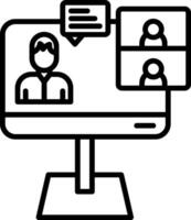 E Learning Online Training Module vector