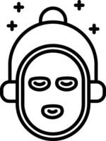 Radiant Glow Gold Mask vector