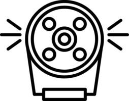 Yellow Fog Light Bulb vector