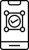Mobile First Design Icon vector