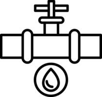 PVC Plumbing Pipe Segment vector