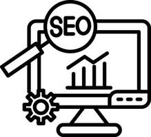 Optimized Website SEO Strategy vector