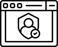 Authentication Login Icon vector