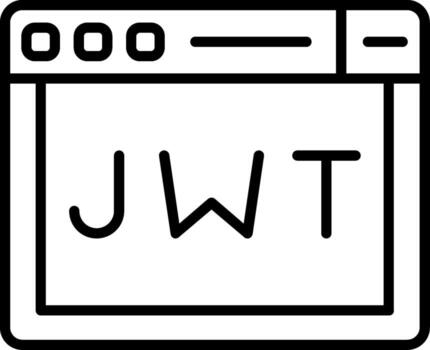 jwt autenticación simbólico vector