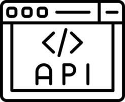 Browser API Function Icon vector
