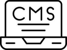 Headless CMS Backend Icon vector
