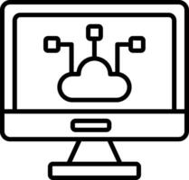 Edge Computing Node Icon vector