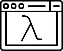 Lambda Function Code Block vector