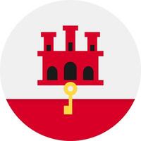 Flag of Gibraltar vector