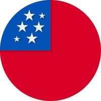 Flag of Samoa vector
