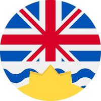 Flag of British Columbia vector