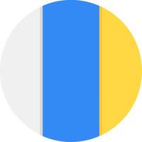 Flag of Canary Islands vector