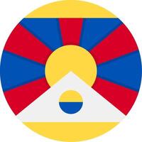 Flag of Tibet vector