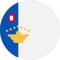 Flag of Azores Islands vector