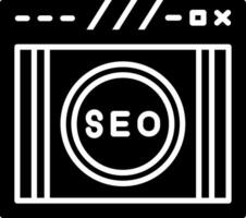 SEO Optimization Strategy Panel Glyph vector