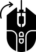One Finger Screen Swipe Glyph vector