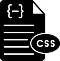 CSS Style Sheet Symbol Glyph vector