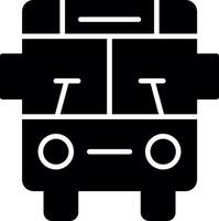 Public City Bus Glyph vector