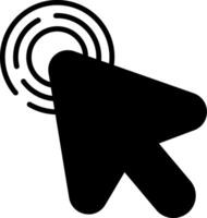 Single Mouse Click Glyph vector