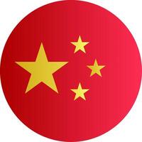 Flag of China Gradient vector