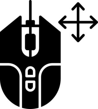 arrastrar y moverse objeto glifo vector