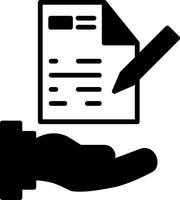 Custom Client Project Proposal Glyph vector