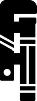Adjustable Spanner Wrench Glyph vector