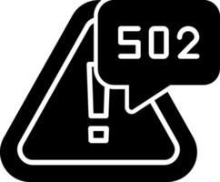 Gateway Error Bad Gateway Glyph vector