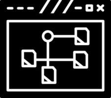 Structured Page Layout Grid Glyph vector