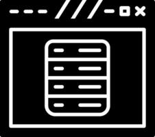 Navigation Dropdown Menu Design Glyph vector