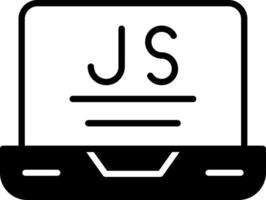 Node.js Runtime Environment Glyph vector